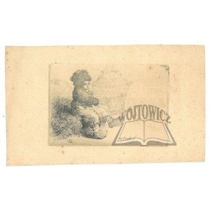 PŁOŃSKI Michał (1778 - 1812)., Chłopiec z ptaszkiem w klatce. (Chłopiec z kanarkiem).