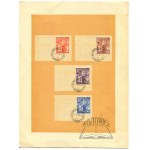 ZNACZKI pocztowe wydane w 20-ą rocznicę odzyskania niepodległości.