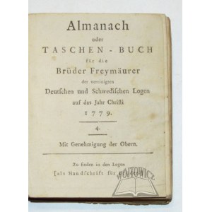 (MASONERIA). Almanach oder Taschen - Buch für die Brüder Freymäurer