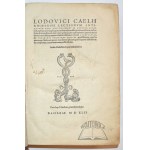 RICCHIERI Lodovico (Lodovicus Caelius Rhodiginus), Lectionvm antiqvarvm libri XXX.