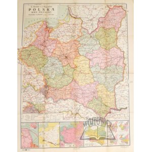POLSKA mapa polityczna.