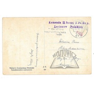 KARTKA pocztowa Poczty Polowej Legionów.