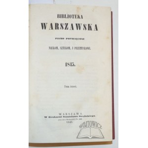 BIBLIOTEKA Warszawska.