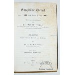 GHILLANY Friedrich Wilhelm, Europäische Chronik von 1492 bis Ende April 1865.