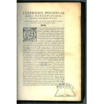 CLAVIUS Christoph (Stefan BATORY), Gnomonices libri octo inquibus non solum horologiorum solari&#363;, sed aliarum quoque rerum,