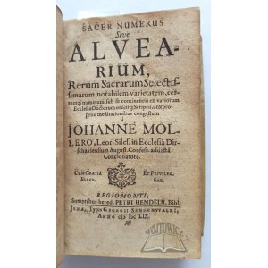 MOLLERO Johannes, Sacer numerus Sive Alvearium,