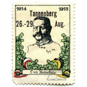 HINDENBURG Paul von. Tannenberg 26.-29. Aug. 1914 - 1915.