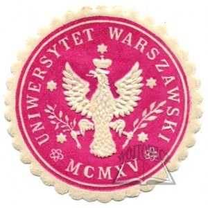 UNIWERSYTET Warszawski. MCMXV.