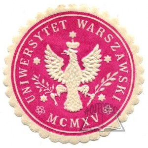 UNIVERSITY OF WARSAW. MCMXV.