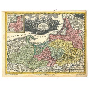 (PRUSY). Borussiae Regnum cum adjacentibus Regionibus mappa Geographica delineat cura et sumptibus...
