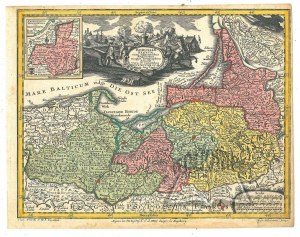(PRUSY). Borussiae Regnum cum adjacentibus Regionibus mappa Geographica delineat cura et sumptibus...