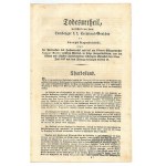 (WYROK śmierci na powstańców). Todesurtheil, welches von dem Lemberger k. k. Criminal-Gerichte an Theophil Wiśniowski, fälschlich Carl Duval, Winnicki, Dąbrowski, Zagórski und Benedict Lewiński (...)