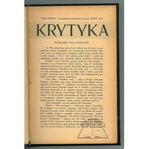 KRYTYKA. Monatliches Magazin zu sozialen Themen, Wissenschaft und Kunst.