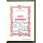 GRUBIŃSKI Wacław, (1. Aufl. + Autograph). Listy pogańskie.