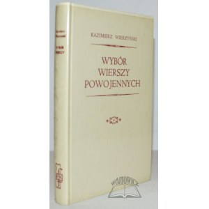 WIERZYŃSKI Kazimierz, (1. Aufl.). Eine Auswahl von Gedichten aus der Nachkriegszeit.