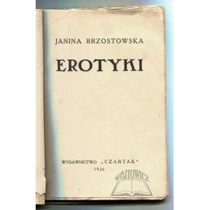 BRZOSTOWSKA Janina, Erotyki.