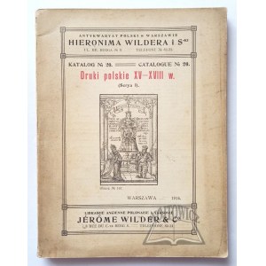 DRUKI polskie XV - XVIII w. Katalog Nr 20.