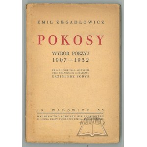 ZEGADŁOWICZ Emil, Pokosy. (1st ed.).