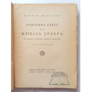 MOŚCICKI Henryk, Pozgonna cześć dla księcia Józefa.