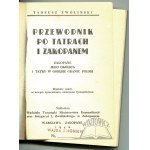 ZWOLIŃSKI Tadeusz, Przewodnik po Tatrach i Zakopanem.