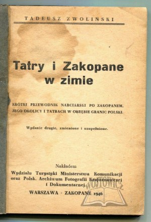 ZWOLIŃSKI Tadeusz, Tatry i Zakopane w zimie.