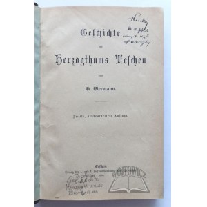 BIERMANN Gottlieb, Geschichte des Herzogthums Teschen.