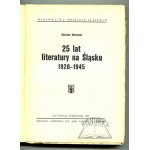 HIEROWSKI Zdzislaw, 25 years of literature in Silesia. 1920-1945.