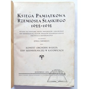 KSIĘKA Pamiątkowa Rzemiosła Śląskiego 1922-1932.