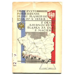 UROCZYSTE posiedzenie sejmu śląskiego z dnia 27 października 1938 r.