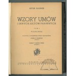 GLASNER Artur, Wzory umów i innych aktów prawnych.