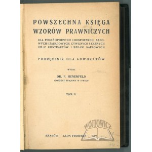 HENENFELD P., Powszechna księga wzorów prawniczych.