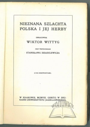 WITTYG Wiktor, Nieznana szlachta polska i jej herby.