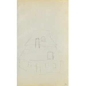 Jacek MALCZEWSKI (1854-1929), Skizze eines Hochlandhauses mit kaputtem Dach