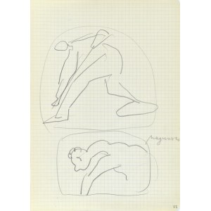 Jerzy PANEK (1918-2001), Skizzen nach einem alten Gemälde - Magnasco, 2. Hälfte 1969.