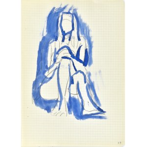 Jerzy PANEK (1918-2001), Seated nude, ca. 2nd half 1969