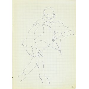 Jerzy PANEK (1918-2001), Sitzendes Selbstporträt