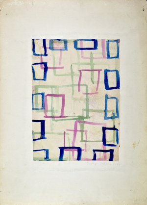 Krystyna PELLETIER (1914-2007), Kompozycja z prostokątami, 1960