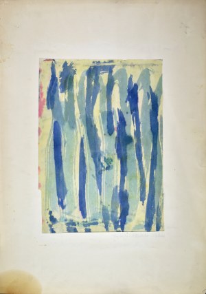Krystyna PELLETIER (1914-2007), Kompozycja zielono-niebieska, 1960