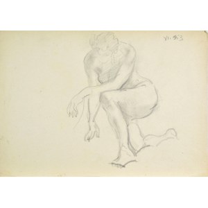 Kasper POCHWALSKI (1899-1971), Nude of a kneeling woman, 1953