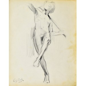 Eugene ZAK (1887-1926), Study of a sculpture of a naked man (Paris)