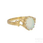 An opal ring, mid-19th century