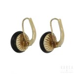 A pair of Victorian/Biedermeier earrings, late 19th century