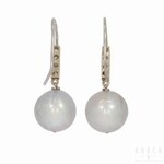 A pair of pearl earrings, 20th century