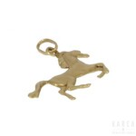 A pendant/charm modelled as a galloping horse, Italy, 20th century