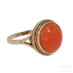 A coral ring, Poland, 1920’s-30’s