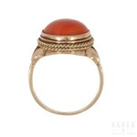 A coral ring, Poland, 1920’s-30’s