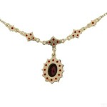 A garnet necklace, Czechia, 20th century