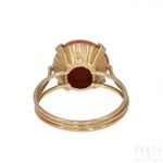 A coral set ring, Egypt, after 1940