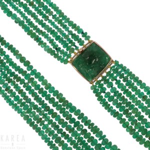 An emerald necklace, 20th century