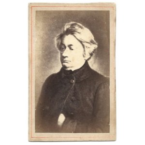 [MICKIEWICZ Adam - fotografia portretowa]. [l. 60. XIX w.?/l. 10.?  XX w.]. Fotografia form. 8,7x5,...